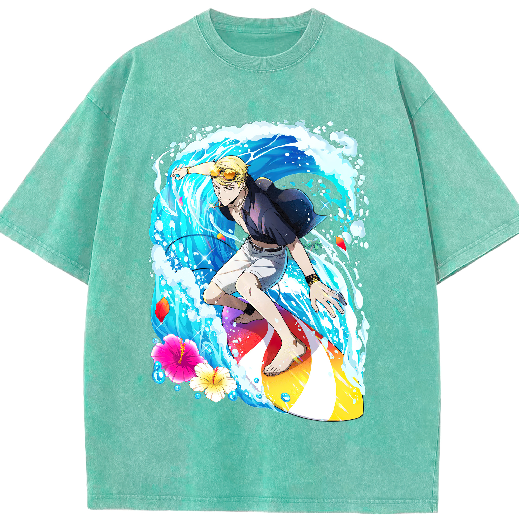 文豪ストレイドッグス Bungo Stray Dogs 綿100% ヴィンテージ風 半袖Tシャツ（フロントプリント）